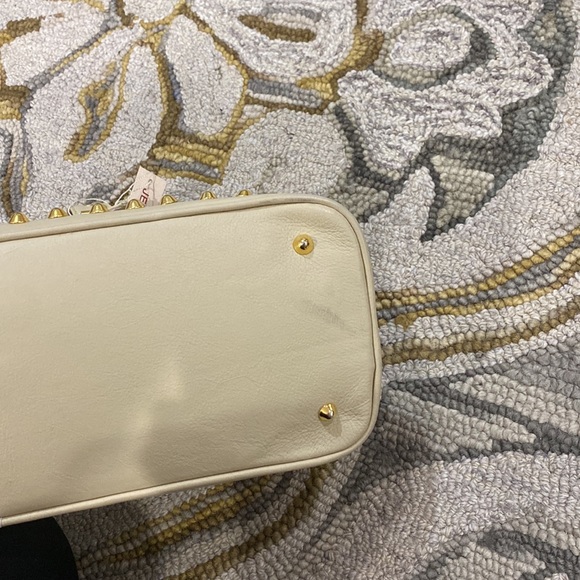 💕 Jennifer Scott Mahsa vixen bone  Italian leather satchel gorgeous $559 💕 - Picture 7 of 13